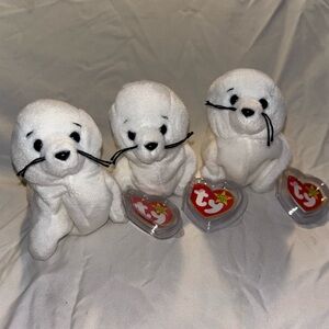 Vintage TY Beanie Baby Seal. Seamore. 1993.